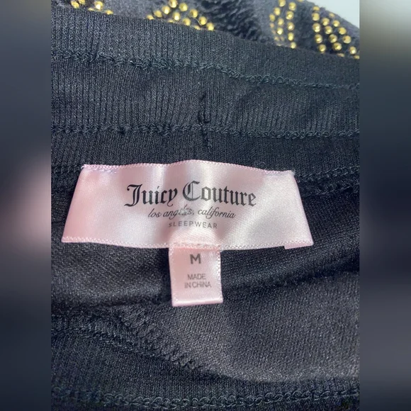 Juicy Couture Black Velour Joggers with Gold Logo.💎 - Picture 6 of 7